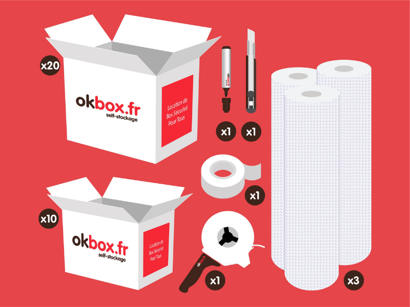 okbox garde meuble Nantes box stockage Pack L