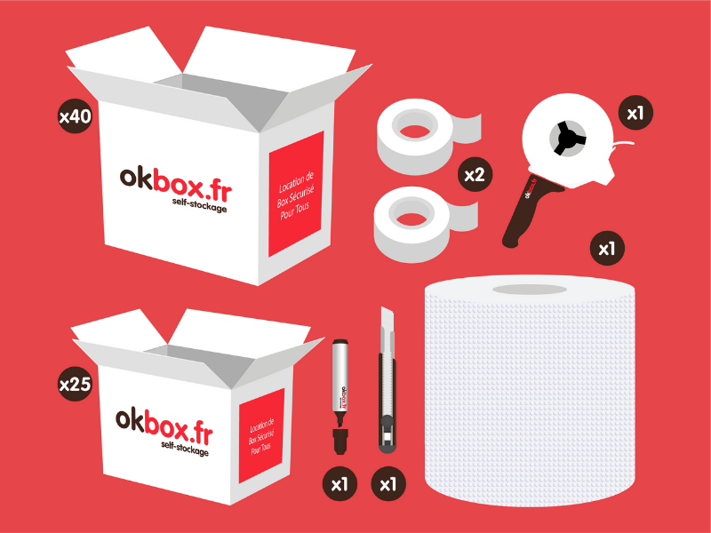 okbox garde meuble Nantes box stockage Pack XL
